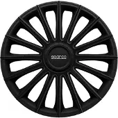 Sparco 4-Delige Wieldoppenset Treviso 16-inch zwart