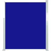 vidaXL Windscherm uittrekbaar 160x500 cm blauw