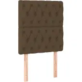 vidaXL Hoofdbord donkerbruin 80x7x118/128 cm stof