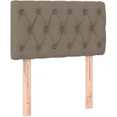 vidaXL Hoofdbord 80x7x78/88 cm stof taupe