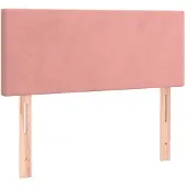 vidaXL Hoofdbord 90x5x78/88 cm fluweel roze