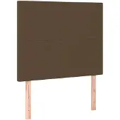 vidaXL Hoofdbord donkerbruin 80x5x118/128 cm stof