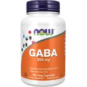 Now GABA 500 mg + Vitamine B6 Vegetarische capsules (100 Capsules)