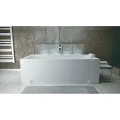 Plazan Modern ligbad met paneel acryl 160x70cm wit glans