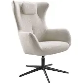 Profijt Meubel Draaifauteuil Renville beige met nekkussen