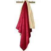 De Witte Lietaer Plaid Teddy Laya Wine Red-150 x 200 cm