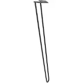 Wovar Tafelpoot Zwart Staal Industrieel | 72 cm | Per Stuk | Tafelpoten Metaal Zwart | Tafelpoot Zwart