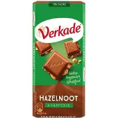 Verkade Chocoladereep melk-hazelnoot, FT 5 wikkels x 110 gram