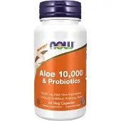 Now Aloe 10,000 Probiotics | 60 capsules