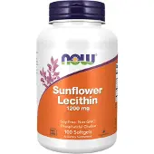Now , Zonnebloemlecithine, 1.200 mg, 100 Zachte Capsules