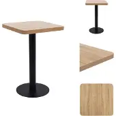 vidaXL Bistrotafel 50x50 cm MDF lichtbruin