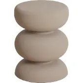 Light & Living Bijzettafel Ø35x46 cm KOBODO mat crème (Beige, 35x35x46 diameter: 35cm)