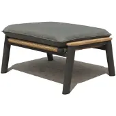 AVH-Collectie Alzano voetenbank aluminium teak antraciet