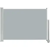 vidaXL Tuinscherm uittrekbaar 80x300 cm grijs