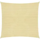 vidaXL Zonnezeil 160 g/m² 2,5x2,5 m HDPE beige
