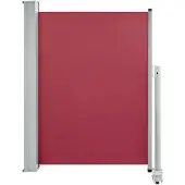 vidaXL Tuinscherm uittrekbaar 100x300 cm rood