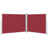 vidaXL Windscherm uittrekbaar 140x1000 cm rood
