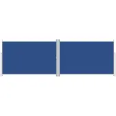 vidaXL Windscherm uittrekbaar 200x600 cm blauw