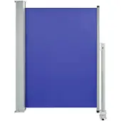 vidaXL Tuinscherm uittrekbaar 100x300 cm blauw