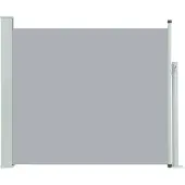 vidaXL Tuinscherm uittrekbaar 100x314 cm grijs