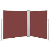 vidaXL Windscherm uittrekbaar 140x600 cm bruin