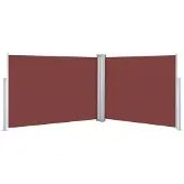 vidaXL Windscherm uittrekbaar 120x1000 cm bruin