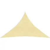 vidaXL Zonnezeil 160 g/m² 4x4x5,8 m HDPE beige