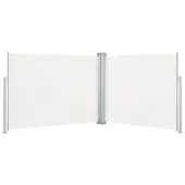 vidaXL Windscherm uittrekbaar 140x1000 cm crème