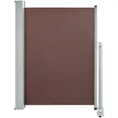 vidaXL Tuinscherm uittrekbaar 100x300 cm bruin
