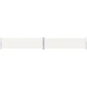 vidaXL Windscherm uittrekbaar 140x1000 cm crèmekleurig