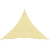 vidaXL Zonnezeil 160 g/m² 4x4x4 m HDPE beige