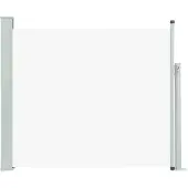 vidaXL Tuinscherm uittrekbaar 100x314 cm crème