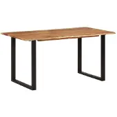 vidaXL Eettafel 154x80x76 cm massief acaciahout