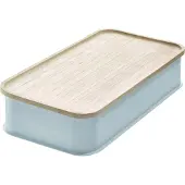 IDesign Opbergbox Medium Met Deksel Grijs (43 x 21 cm)