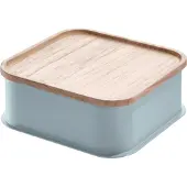 IDesign Opbergbox Medium Met Deksel Grijs (21 x 21 cm)