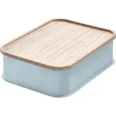 IDesign - Medium Opbergbox met Deksel - Gerecycled Kunststof - Grijs