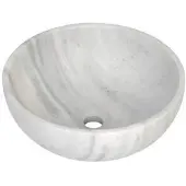 Plieger Round waskom 38x13,6cm marmer wit