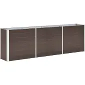 vidaXL Plantenbak verhoogd 240x40x77 cm gegalvaniseerd staal bruin