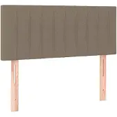 vidaXL Hoofdbord 80x5x78/88 cm stof taupe