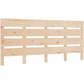 vidaXL Hoofdbord 135x3x80 cm massief grenenhout