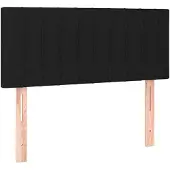 vidaXL Hoofdbord 100x5x78/88 cm stof zwart