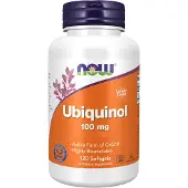 Now Ubiquinol 100mg - 120 softgels