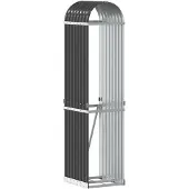 vidaXL Houthouder Antraciet 40x45x170 cm Gegalvaniseerd Staal