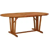 vidaXL Tuintafel 200x100x75 cm massief eucalyptushout