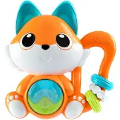 Chicco Muzikale Vos - Elektrische Rammelaar met Melodietjes | Motoriek & Bijtspeeltje (6-36M)