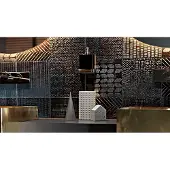 Valence Technology Earth wandtegel 25x25cm nero decor gerectificeerd