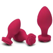 Secret Kisses - Rosegasm - Butt Bouquet - 3-delige anaalplug set