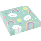 Amscan Servetten Rainbow & Cloud 33 X 33 Cm Papier 20 Stuks