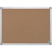 Bi-Silque Earth Kurk Prikbord 90 (B) x 1,2 (D) x 120 (H) cm Aluminium Bruin