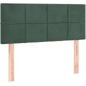 vidaXL Hoofdbord 100x5x78/88 cm fluweel donkergroen